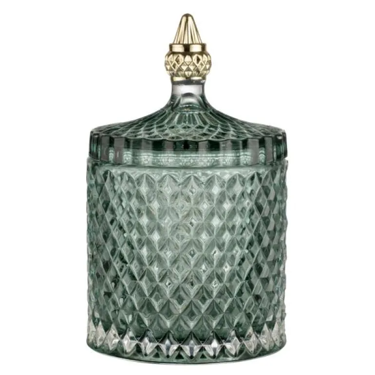 Miya krukke 17,5 cm grønn/lys gull