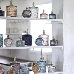 Miya krukke 17,5 cm mørk blå/lys gull