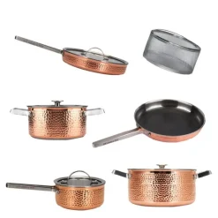 Mjölner XL grytesett 6 deler kobber