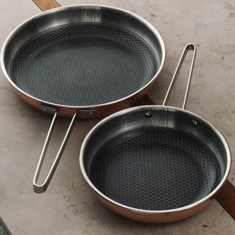 Mjölner YB stekepannesett 2 deler 22+28 cm kobber