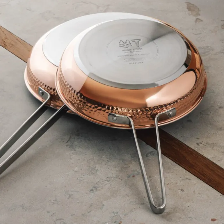 Mjölner YB stekepannesett 2 deler 22+28 cm kobber