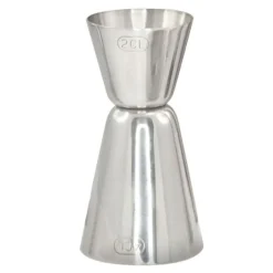 Målebeger 2+4 cl stål