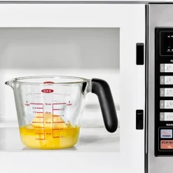 Målebeger m/lokk 0,5L glass