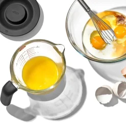 Målebeger m/lokk 0,5L glass