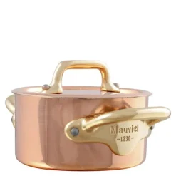 M'minis gryte med lokk 30 cl kobber/messing