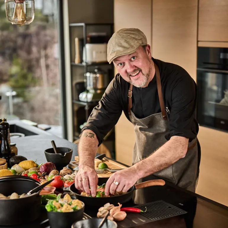 Moi forkle canvas grå/brun