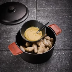 Moi støpejernsgryte 4,4L svart