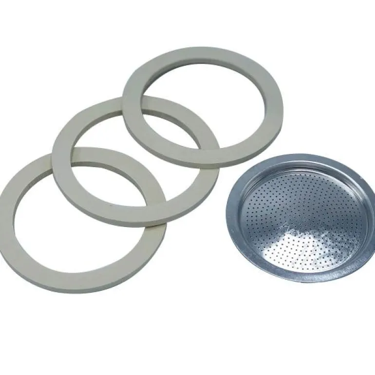 Moka Express 3 stk pakning + filterplate til 1 kopp