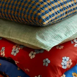 Monochrome Lines putetrekk 70x50 cm grønn/hvit