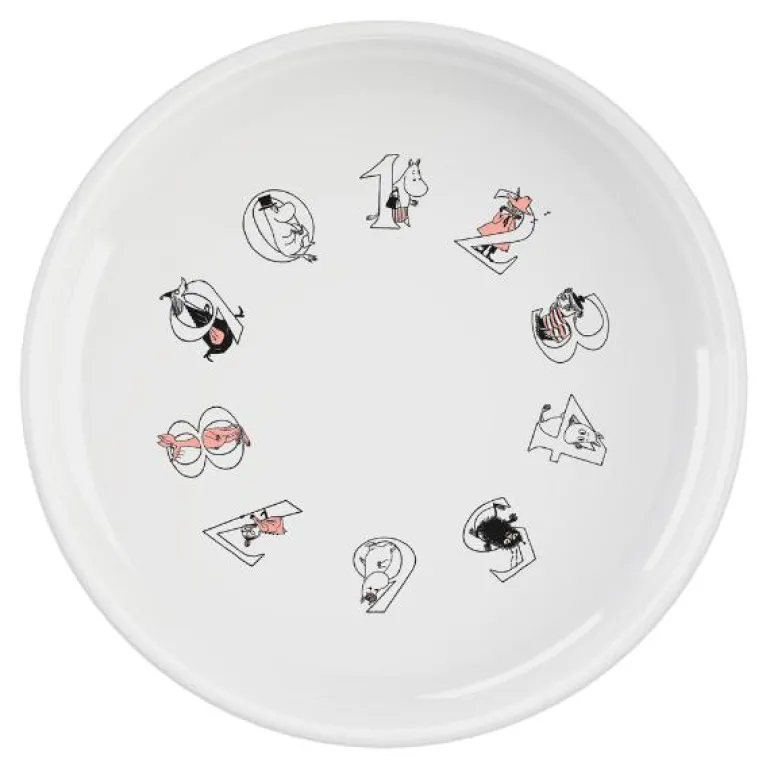 Moomin ABC dyp tallerken 15 cm salmon