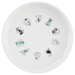 Moomin ABC dyp tallerken 15 cm turqouise