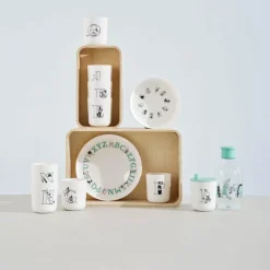 Moomin ABC tallerken 20 cm turqouise