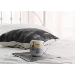 Morning birds krus 40 cl hvit/multi