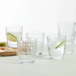 Mosaic vannglass 34 cl 6 stk klar