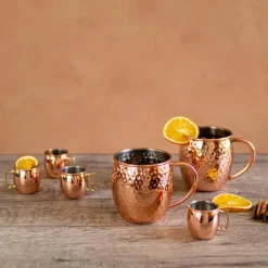 Moscow Mule shotglass 60 ml 4 stk kobber