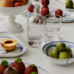 Motif skål 35 cl blå/hvit