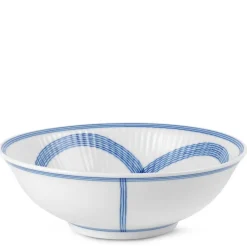 Motif skål 35 cl blå/hvit