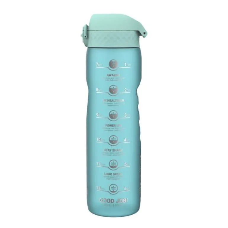 Motiverende drikkeflaske 1L blå