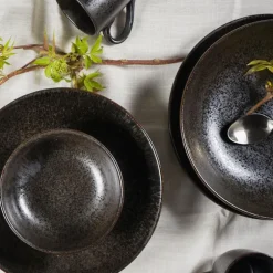 Mörke pastatallerken 26 cm svart