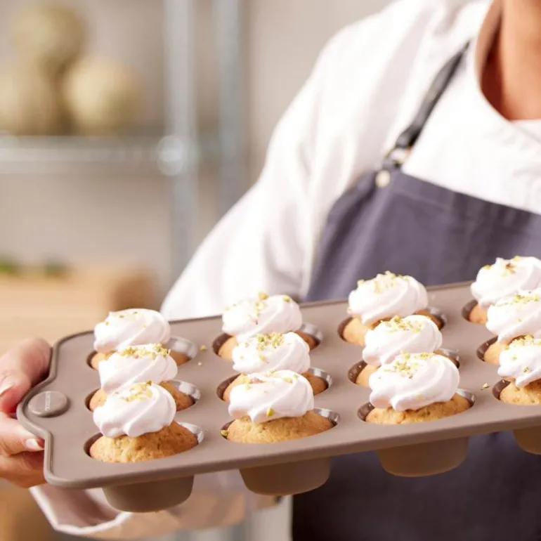 Muffinform 12 stk silikon latte