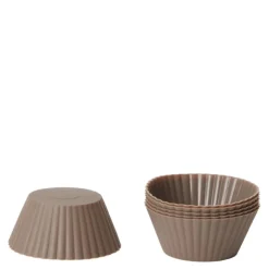 Muffinsfom i silikon 12 stk brun