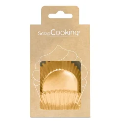 Muffinsform 48 stk gull