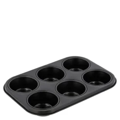 Muffinsform 6 stk 27x18,5x3 cm stål