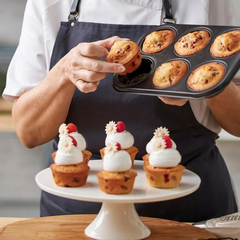 Muffinsform 6 stk 27x18,5x3 cm stål