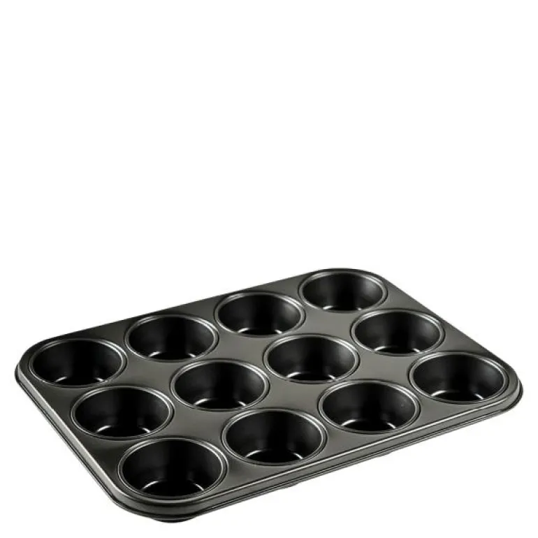 Muffinsform 12 stk 27x36x3 cm stål
