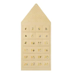 Mummi adventskalender Mummihuset beige