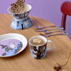 Mummi asjett 19 cm Venner for alltid 80 år