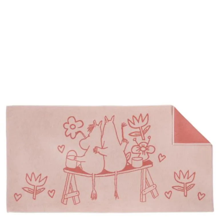 Mummi badehåndkle 70x140 cm Kjærlighet rosa