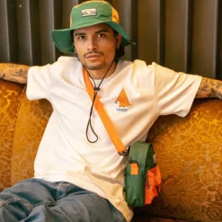 Mummi crossbody veske eventyr grønn/oransje