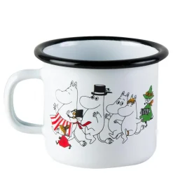 Mummi emaljekopp 25 cl Mummidalen hvit