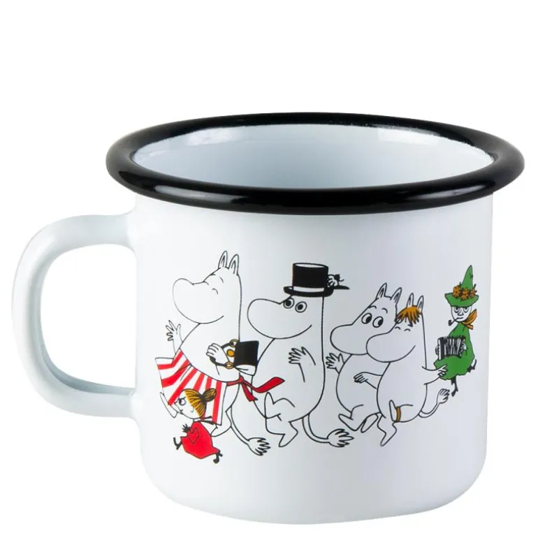 Mummi emaljekopp 25 cl Mummidalen hvit