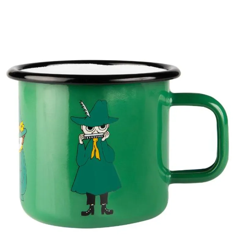 Mummi emaljekopp 37 cl Snusmumriken grønn