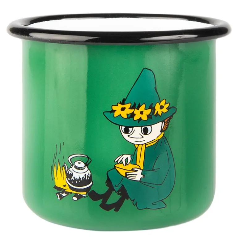 Mummi emaljekopp 37 cl Snusmumriken grønn