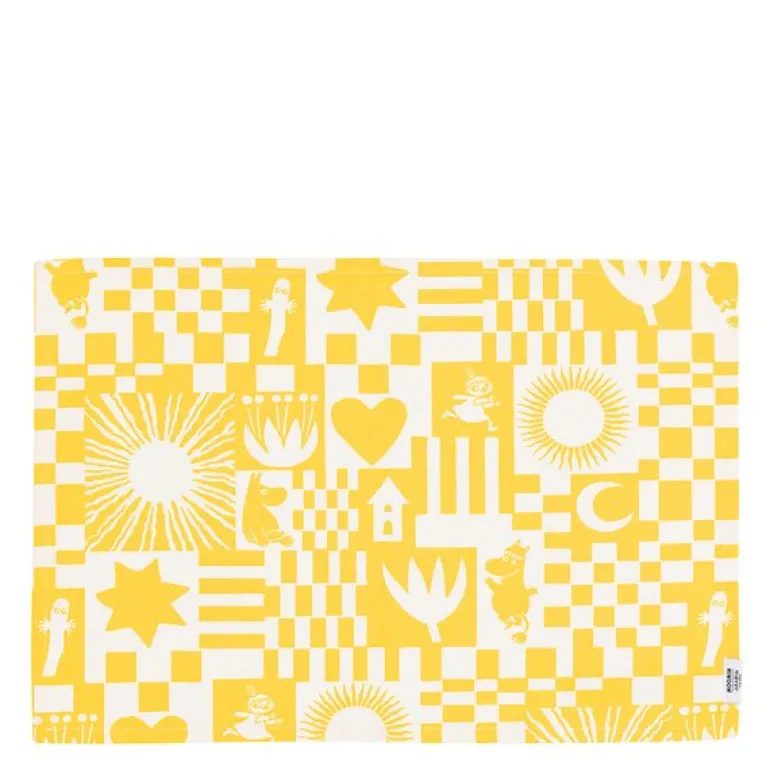 Mummi Fest bordbrikke 31x46 cm gul