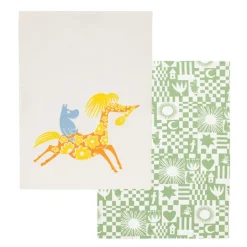 Mummi Fest kjøkkenhåndkle 50x70 cm grønn