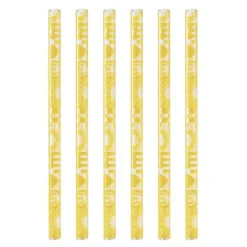 Mummi Fest sugerør 6 stk gul