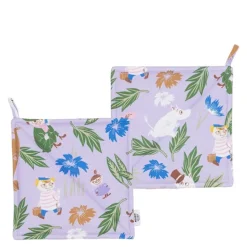 Mummi gryteklut 22x22 cm 2 stk lilla