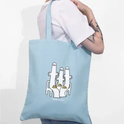 Mummi handlenett 38,5x42 cm Hattifnattene lyseblått