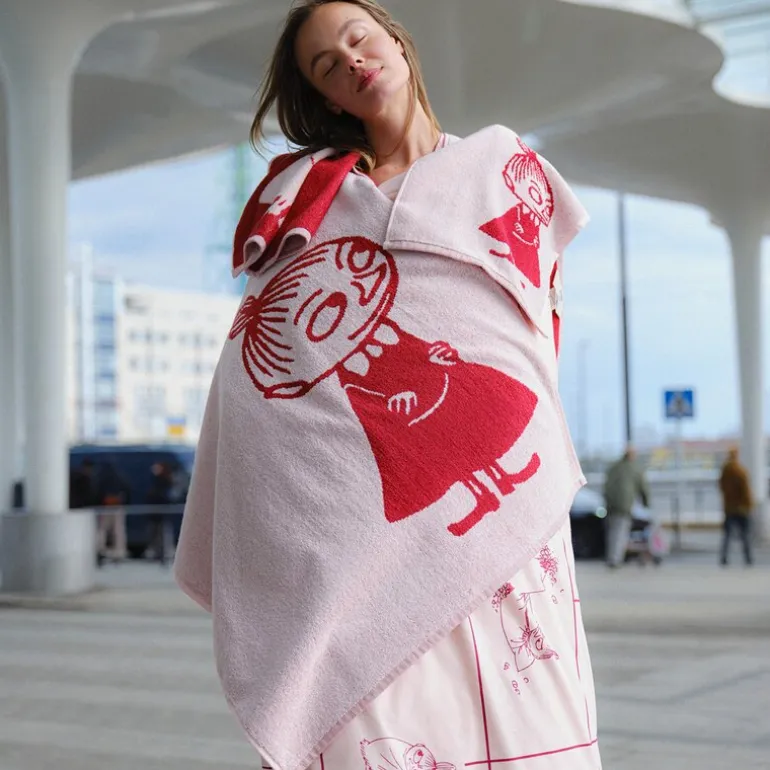 Mummi håndkle 30x50 cm Lille My rosa