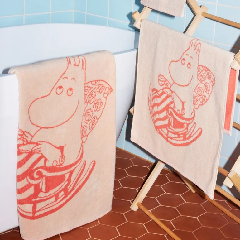 Mummi håndkle 50x70 cm Mummimamma fersken