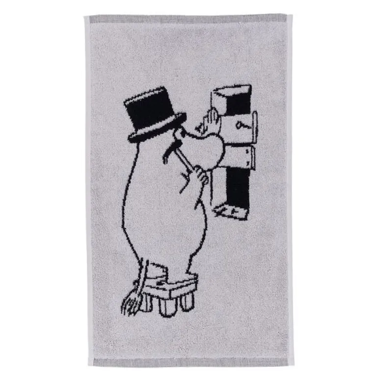 Mummi håndkle 30x50 cm Mummipappa grå