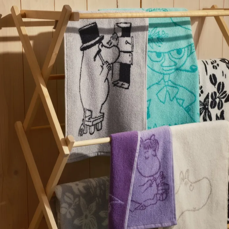 Mummi håndkle 30x50 cm Mummipappa grå