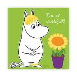 Mummi kort dobbelt Du er verdifull grønn