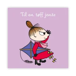 Mummi kort dobbelt Til en tøff jente lilla
