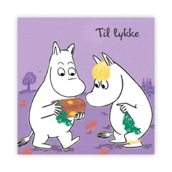 Mummi kort dobbelt Til lykke lilla