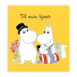 Mummi kort dobbelt Til min kjære gul